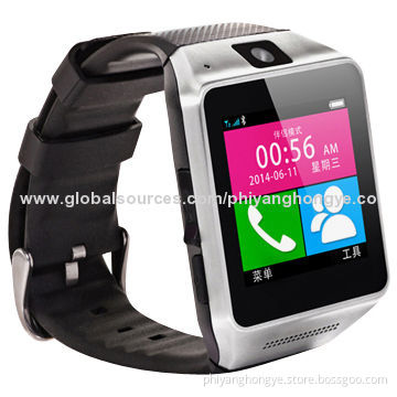 2G Intelligent Watch Phone, 1.55" HD Display, 2G GSM Calling Function and Bluetooth Smart Watch